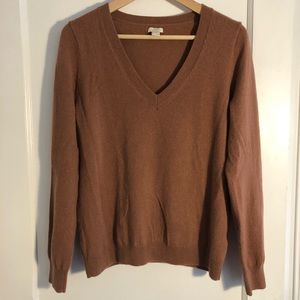 J. Crew Factory 100% Cashmere V-Neck Sweater